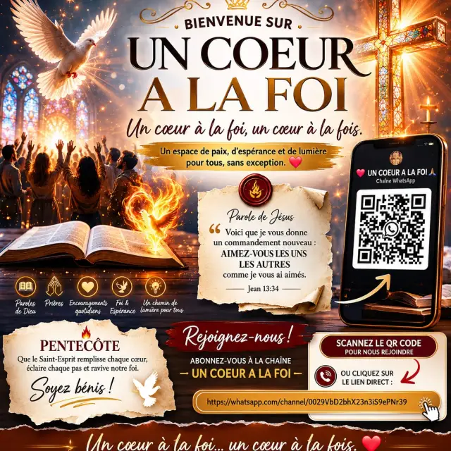 Chaîne WhatsApp Un Cœur à la Foi